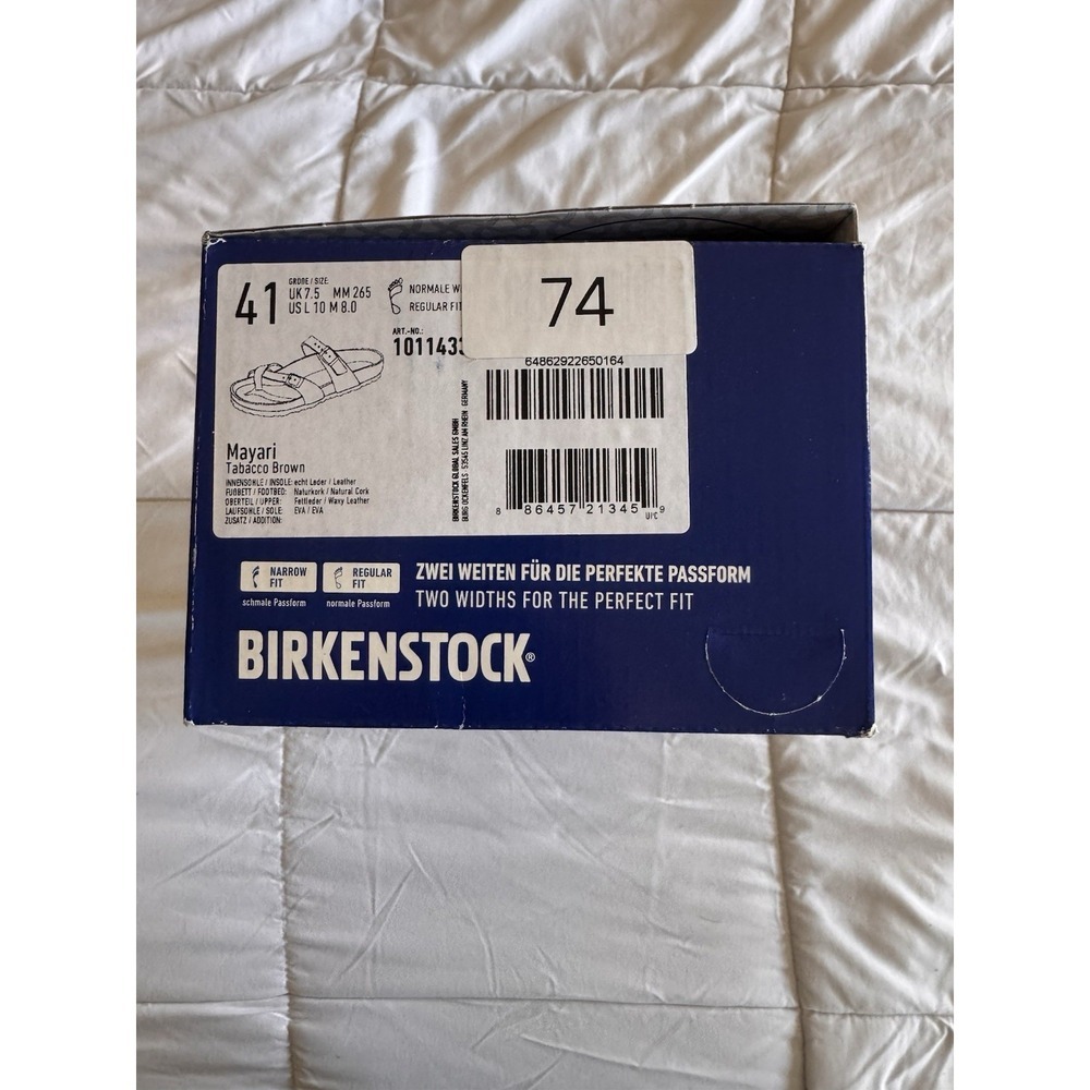 New Birkenstock Mayari Oiled Leather (Tobacco Brown) Size 41 Sandals 1011433 - Picture 7 of 7